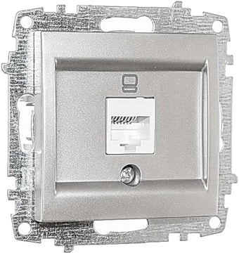 Розетка компьютерная Elbi Zena-Vega 609-011000-247 (серебристый)