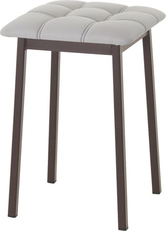 Табурет AMC Comfort 7К2.6 (кожзам, серый/коричневый)