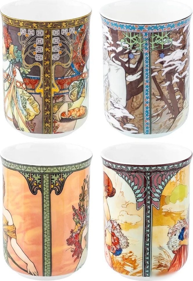 Набор кружек Elan Gallery New Bone China Времена года 420620