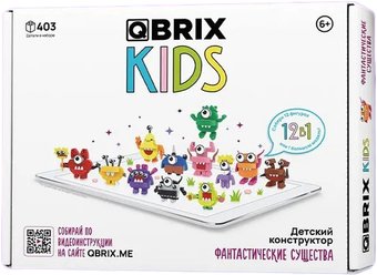 Конструктор QBRIX Kids Фантастические существа 12в1 30028