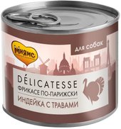 Консервированный корм для собак Мнямс Паштет из индейки с травами для всех пород 200 г