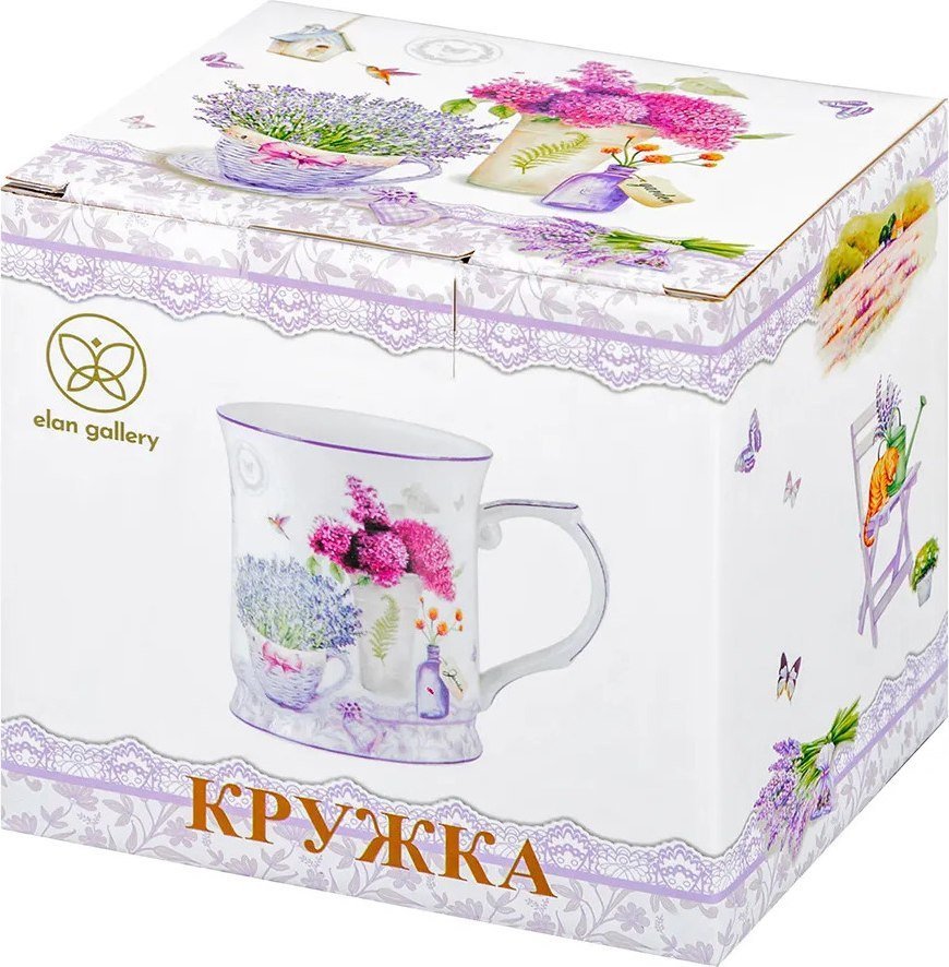 Кружка Elan Gallery New Bone China Лаванда 420725