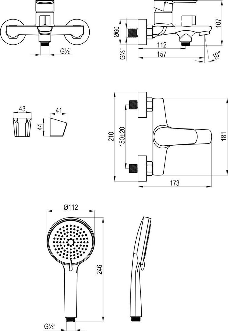 Смеситель Decoroom DR29036