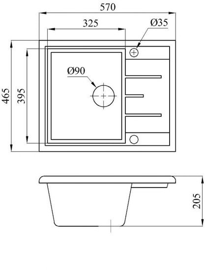 Кухонная мойка AV Engineering Platinum AV765495PBK (черный)