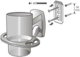 Стакан для зубной щетки и пасты Bisk 79722