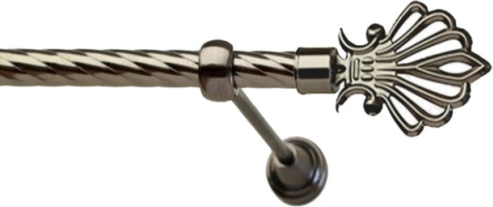 Lm Decor Веер (антрацит, витая, 3м 16мм, 1 ряд)