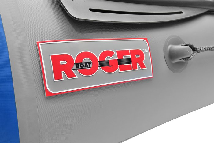 Моторно-гребная лодка Roger Boat Trofey 3500 (без киля, серый/синий)