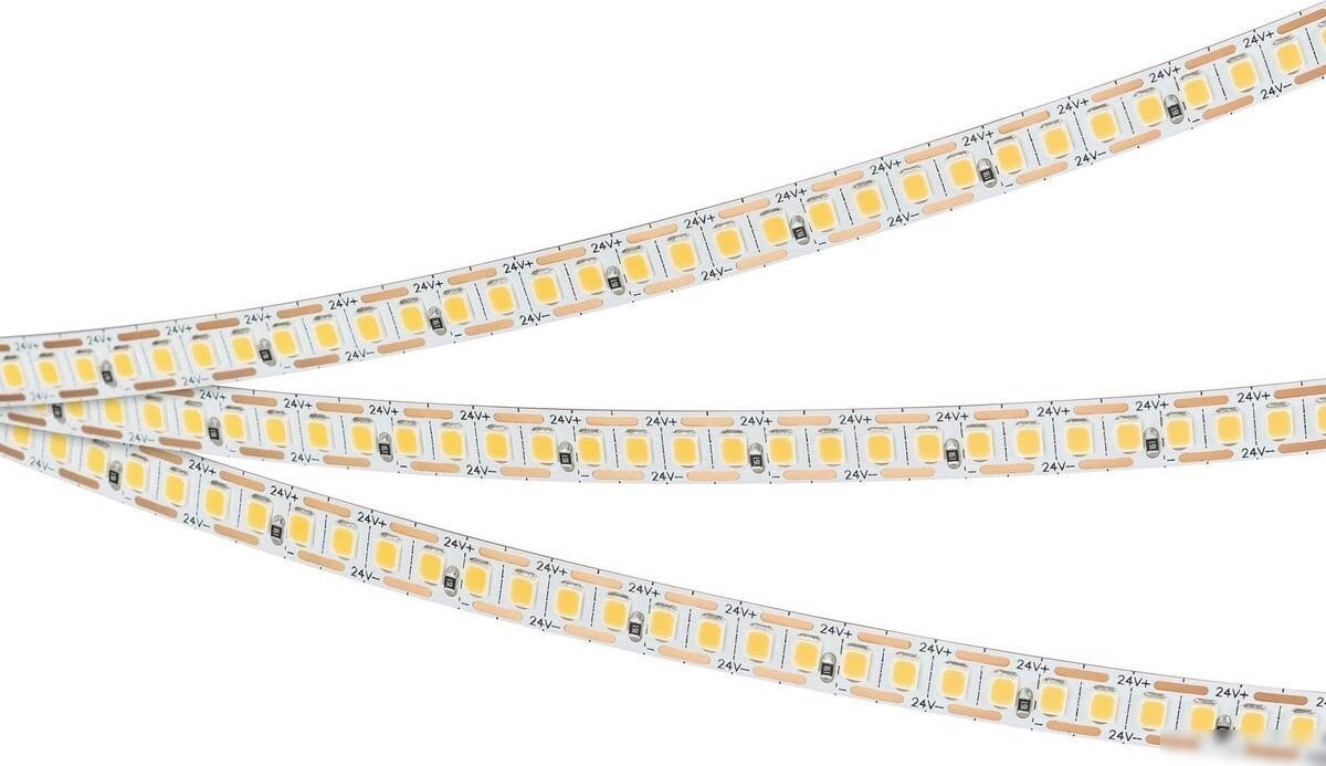 Светодиодная лента Arlight 6W/m 200Led/m 2835SMD теплый белый 5M RT-A200-8mm 24V Warm3000-CX1 046941