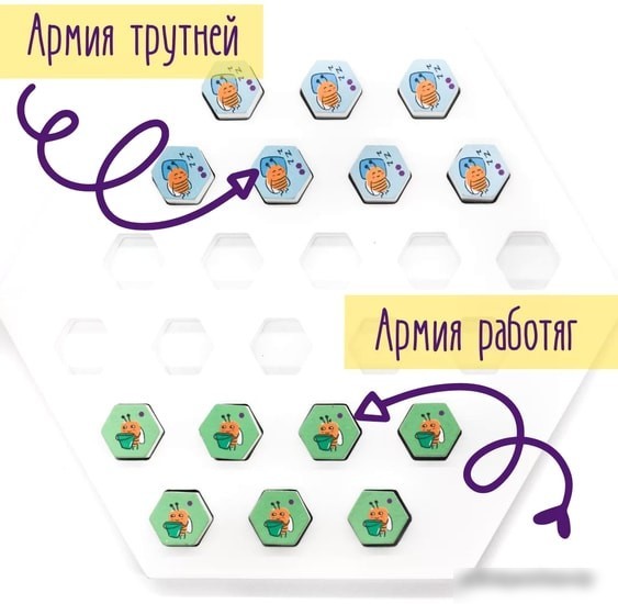 Настольная игра Простые правила Пчелки дома