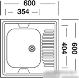 Кухонная мойка КромРус S 409 RUS