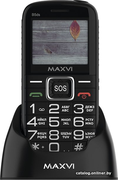 Кнопочный телефон Maxvi B5ds (черный)