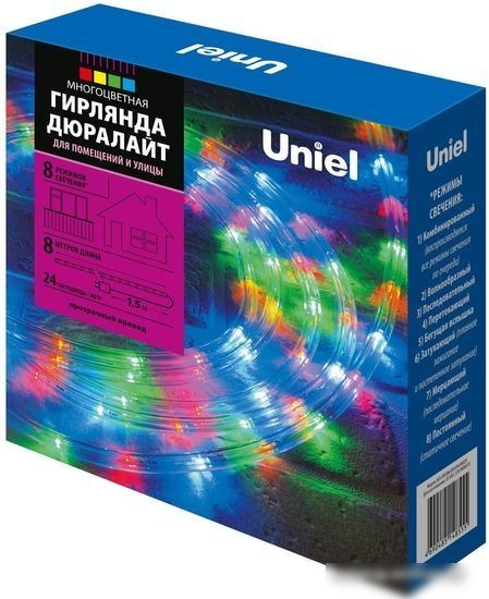 Новогодняя гирлянда Uniel ULD-D50 8M-С08 UL-00008571