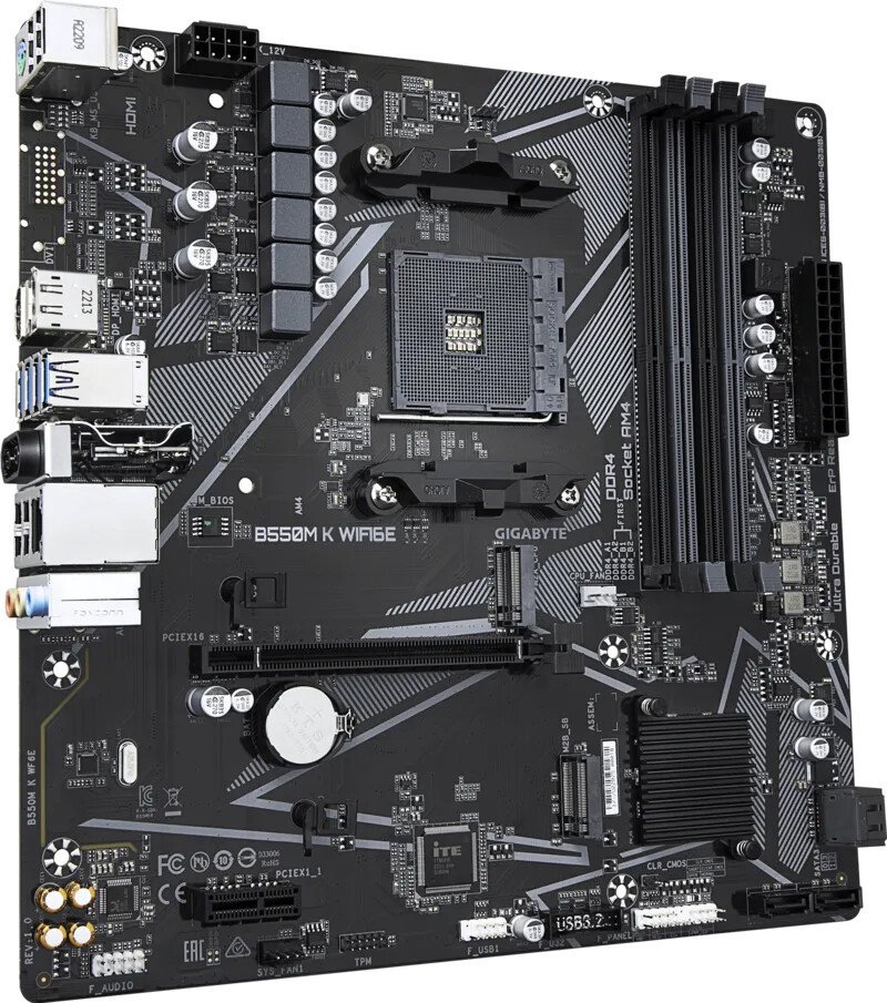 Материнская плата Gigabyte B550M K WiFi6E (rev. 1.0)