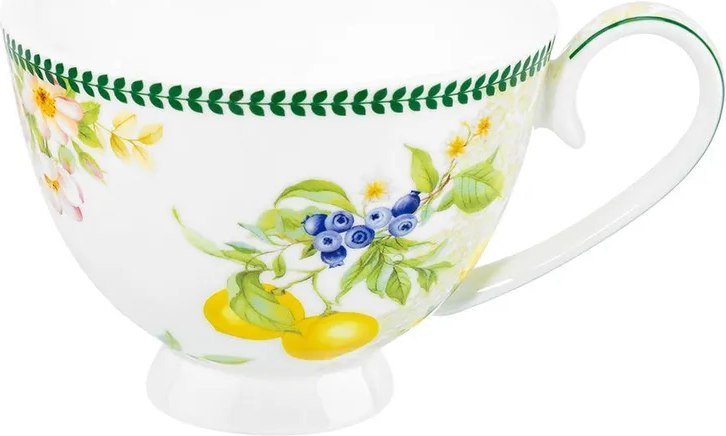 Чашка с блюдцем Elan Gallery Лимоны 420742 (New Bone China)