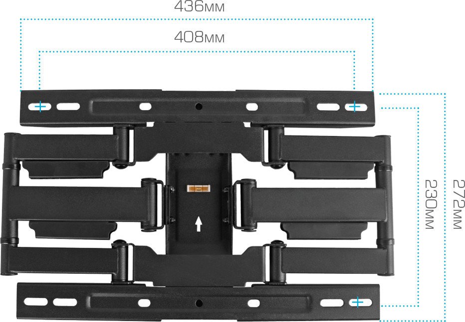 Кронштейн для телевизора Kromax Ultra Slim-101 (черный)
