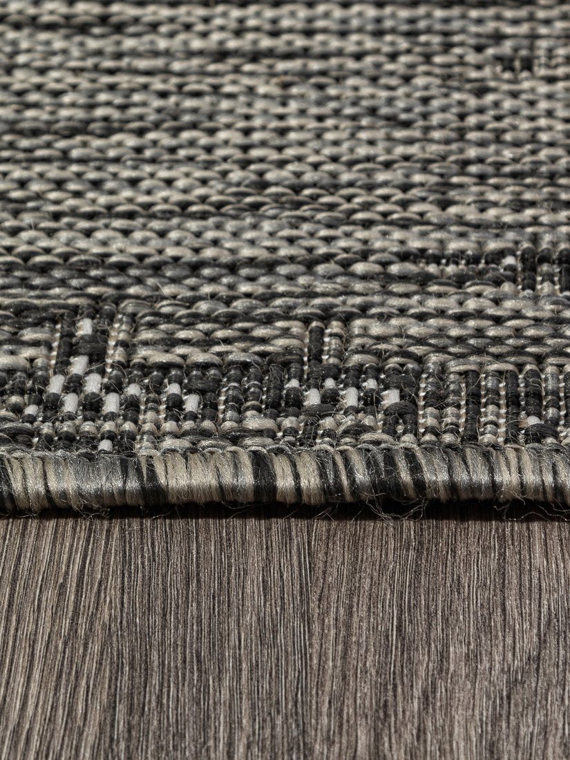 Циновка Merinos Kair S144-STAN-BLACK-GRAY (1.2х1.7)
