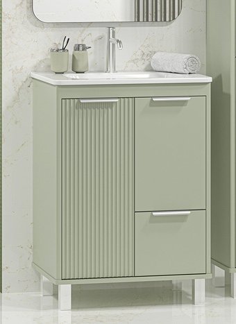 Brevita Тумба под умывальник Risacca Pistachio 60 RIS-06060-0842Я (фисташковый)