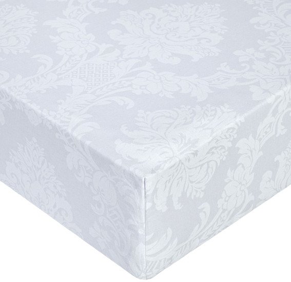 Постельное белье Миланика Кварц на резинке 200x200 (поплин/жаккард)