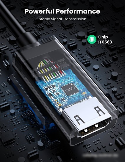 Адаптер Ugreen MM137 70694 HDMI - DisplayPort (0.25 м)