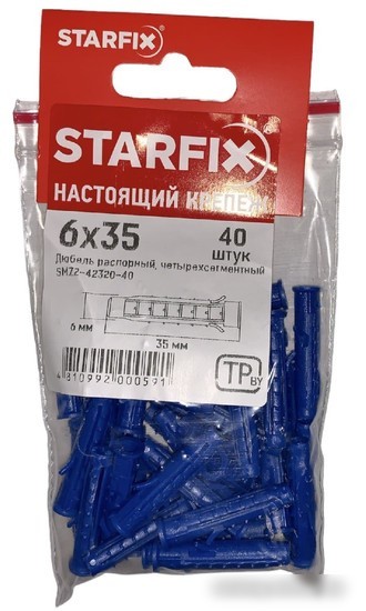 Дюбель распорный Starfix SMZ2-42320-40 (40 шт)