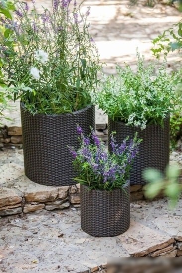 Кашпо Keter Cylinder Planter M 223941