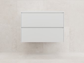 Symbolite Тумба под умывальник Лима 80 Line Plus 2 ящика (подвесная, белый матовый)