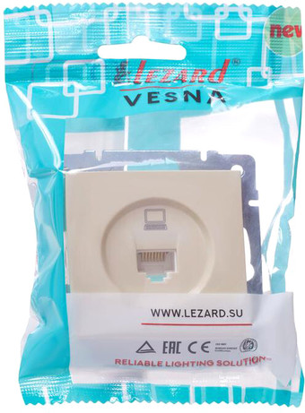 Розетка компьютерная Lezard Vesna 742-0388-139