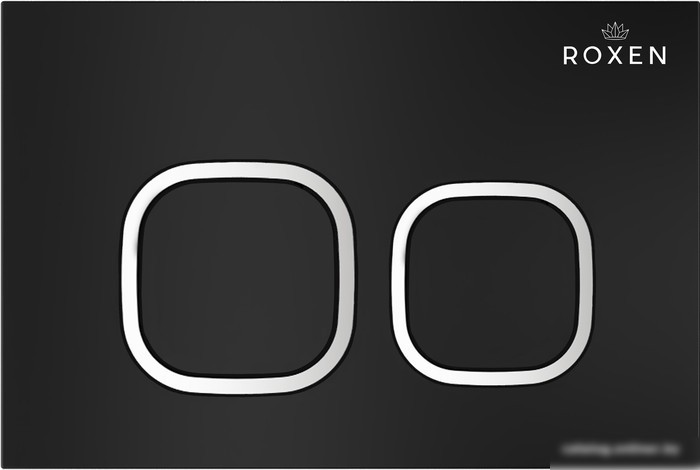Унитаз подвесной Roxen Porto One Rimless 6 в 1 StounFix Slim 545591 (кнопка: черный матовый)