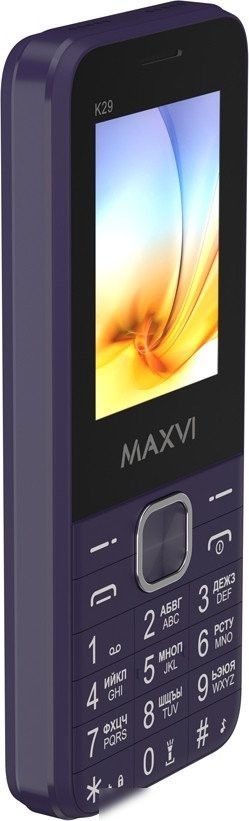 Кнопочный телефон Maxvi K29 (фиолетовый)