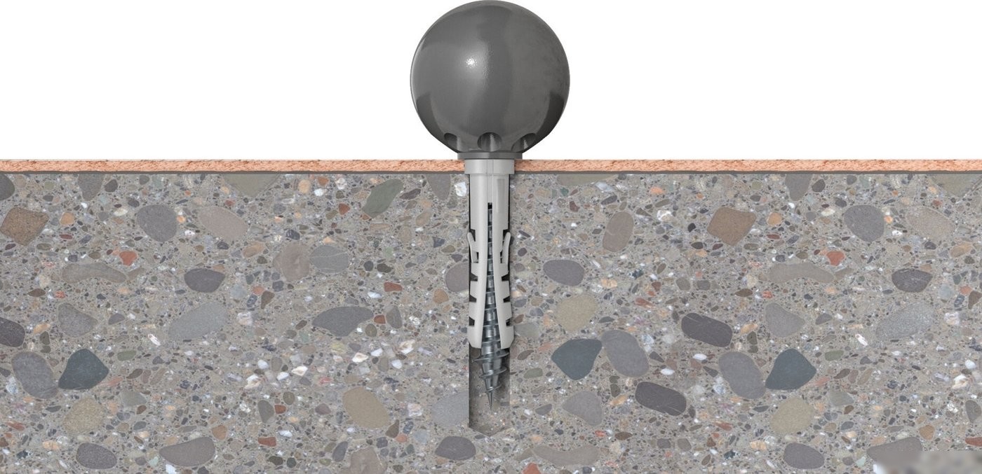 Упор дверной Fischer TS 8BL K NV 534129
