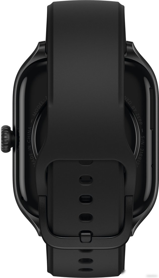 Умные часы Amazfit GTS 4 (черный, с черным ремешком из фторэластомера)