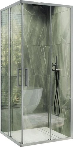 Душевой уголок MaybahGlass MGY-1324-5 (бесцветное стекло/хром матовый)