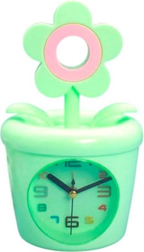 Настольные часы ILikeGift Flower in a pot 100P-106-01 (зеленый)