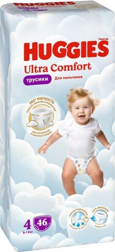 Трусики-подгузники Huggies Ultra Comfort Mega 4 Boy (46 шт)