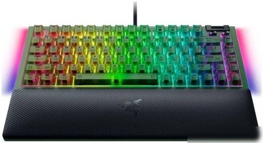 Клавиатура Razer BlackWidow V4 75% Phantom Edition (зеленый, нет кириллицы)