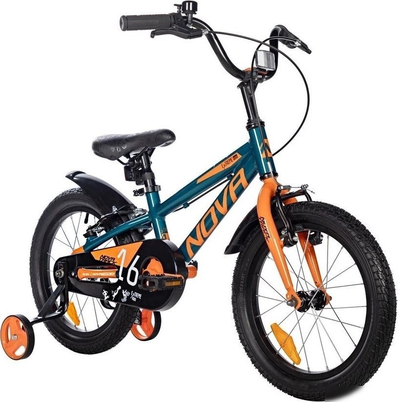 Детский велосипед Novatrack Extreme 16 2025 167AEXTREMEV.TQ5 (бирюзовый)