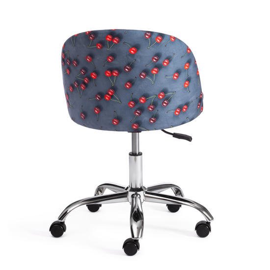 Кресло TetChair Melody Botanica 08 cherry/29 (ткань/флок, серый)