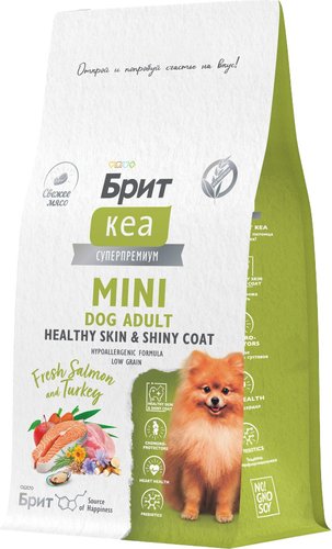 Сухой корм для собак Brit Кеа Mini Dog Adult Healthy Skin&Shiny Coat 1.5 кг