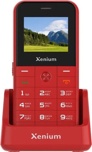 Кнопочный телефон Xenium X718 (красный)
