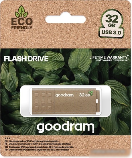 USB Flash GOODRAM UME3 Eco Friendly 32GB (коричневый)