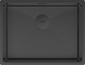 Кухонная мойка Paulmark Next 58 UNI PM215844-MBN (черный/черный матовый)