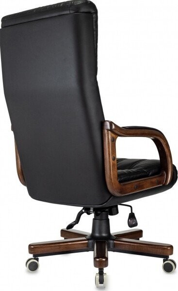 Офисное кресло Бюрократ T-9932Walnut (черный, экокожа)