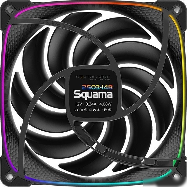 Вентилятор для корпуса Geometric Future Squama 2503-14 (черный)