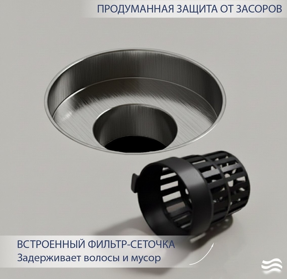 Трап/канал Lauter 21Е031H (хром)
