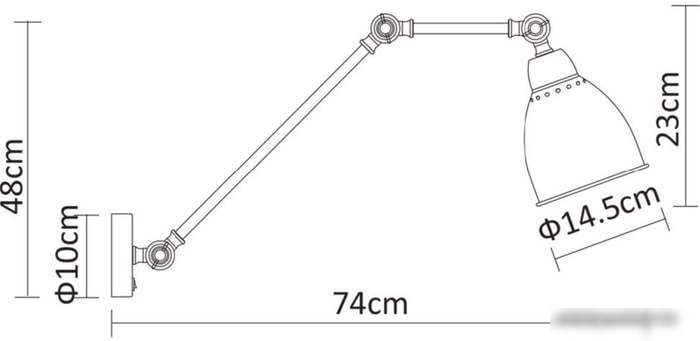 Точечный светильник Arte Lamp Braccio A2055AP-1WH