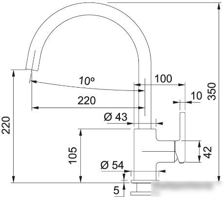 Смеситель Franke Lina XL 115.0626.024 (белый)