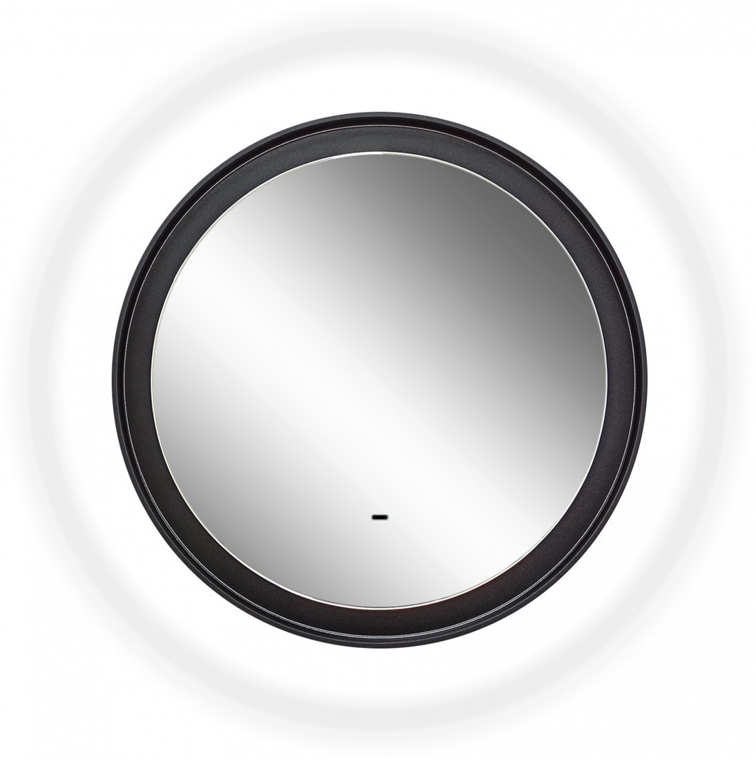 Континент Зеркало Planet Black Led D 60 (теплая подсветка, с бесконтактным сенсором)