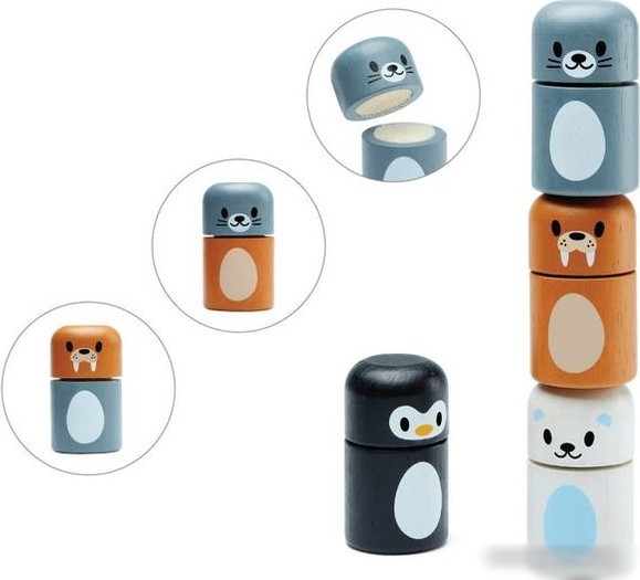 Конструктор/игрушка-конструктор Plan Toys Животные арктики 5484