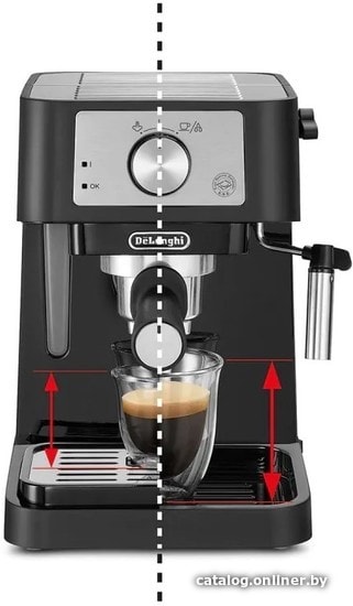 Рожковая помповая кофеварка DeLonghi Stilosa EC260.BK