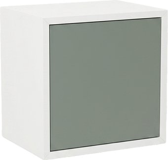 Полка ML Smart Group Соколянка 35x25x35 (фарфор белый/зеленый эвкалипт)